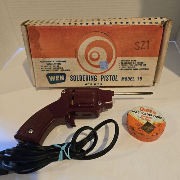 VTG Soldering gun - Pistol WEN "model # 75" with Box- Tested Works - Picture 2 of 6